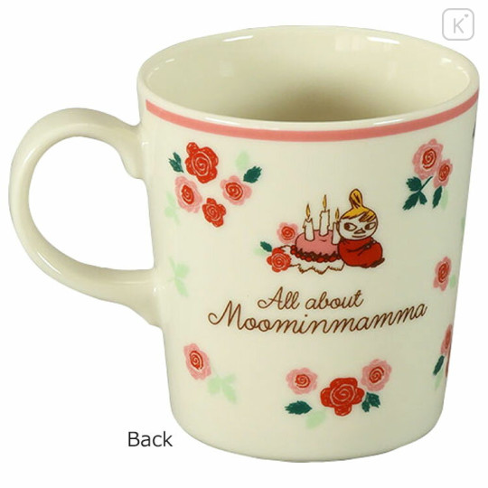 Japan Moomin Porcelain Mug - Characters / Pink Flora - 2
