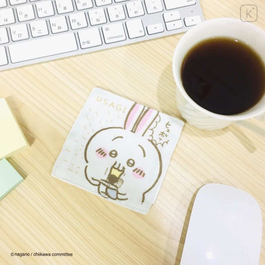 Japan Chiikawa Multi Mini Mat / Coaster - Rabbit / Pudding - 3