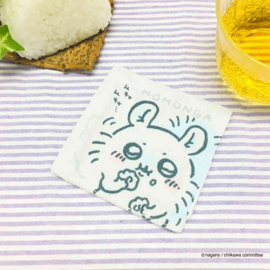 Japan Chiikawa Multi Mini Mat / Coaster - Momonga / Riceball - 2