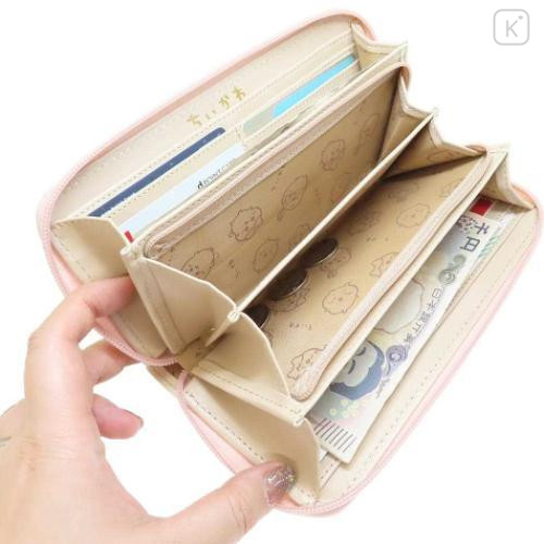Japan Chiikawa Long Wallet & Coin Case - Usagi : Yellow & White - 4