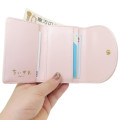 Japan Chiikawa Mini Trifold Wallet - Friends / Pink & White - 3