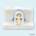 Japan Mofusand Double Toothbrush Stand with Figure - Cat / Shark Nyan - 1