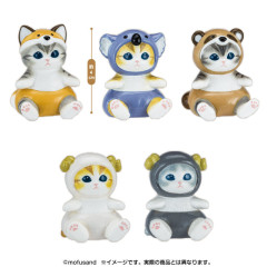 Japan Mofusand Interior Mini Figures 5pcs Set - Cat 4