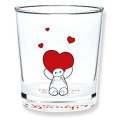 Japan Disney Colorful Glass Tumbler - Baymax / Greeting With Heart - 1