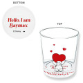 Japan Disney Colorful Glass Tumbler - Baymax / Greeting With Heart - 2