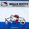 Japan Sanrio Original Vinyl Flat Pouch - Cinnamoroll / Hello Everyone - 4