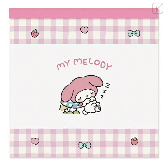 Japan Sanrio Square Memo Pad - My Melody / Kid Blush - 1