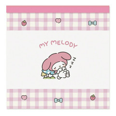 Japan Sanrio Square Memo Pad - My Melody / Kid Blush