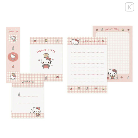 Japan Sanrio Mini Letter Set - Hello Kitty / Kid Blush - 2