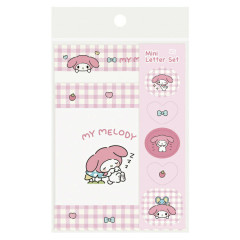 Japan Sanrio Mini Letter Set - My Melody / Kid Blush