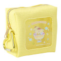 Japan Sanrio Petit Pouch with Carabiner - Pompompurin Special Pudding - 1