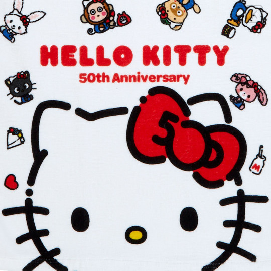 Japan Sanrio Original Face Towel - Hello Everyone - 2