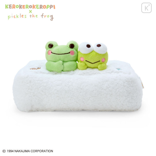 Japan Sanrio × Pickles the Frog Tissue Box Cover - Keroppi & Pickles - 1