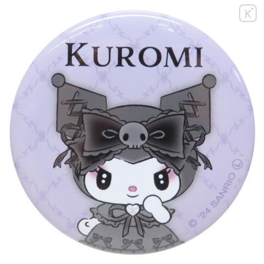Japan Sanrio Can Badge Pin - Kuromi / Midnight Melokuro - 1