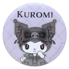 Japan Sanrio Can Badge Pin - Kuromi / Midnight Melokuro
