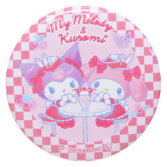 Japan Sanrio Can Badge Pin - My Melody & Kuromi / Girls Outing