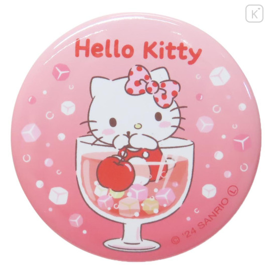 Japan Sanrio Can Badge Pin - Hello Kitty / Soda - 1