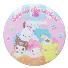 Japan Sanrio Can Badge Pin - Characters / Ice Cream