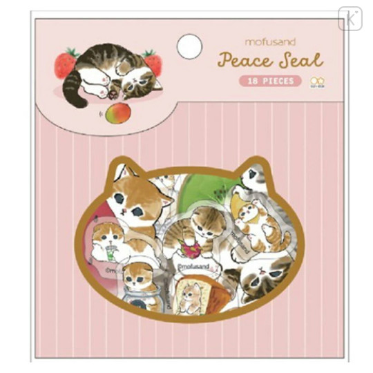 Japan Mofusand Sticker Set - Cat / Fruit - 1