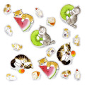 Japan Mofusand Sticker Set - Cat / Fruit - 3