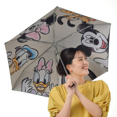 Japan Disney Store Folding Umbrella - Mickey Mouse & Friends / Hi! Shiny Day