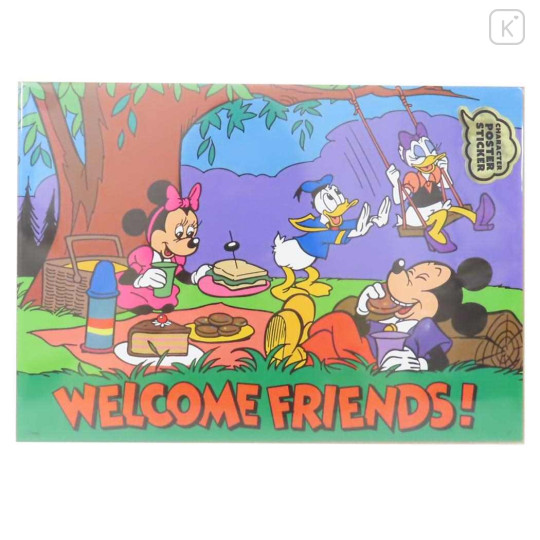 Japan Disney Wall Sticker - Mickey Mouse & Welcome Friends / Retro - 1