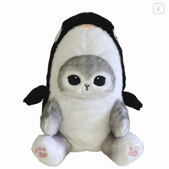 Japan Mofusand Chubby Potetama Plush Toy - Killer Whale Cat / Shachi Nyan Gray - 1