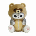 Japan Mofusand Chubby Potetama Plush Toy - Raccoon Cat / Tanuki Nyan Gray - 1