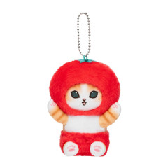 Japan Mofusand Mofumofu Marche Freshly Harvested Mascot Holder - Vegetable Cat / Tomato