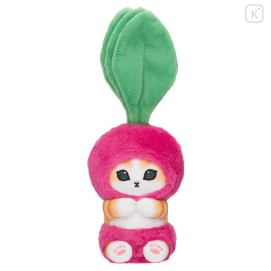 Japan Mofusand Mofumofu Marche Freshly Harvested Mascot Holder - Vegetable Cat / Radish - 1