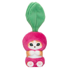 Japan Mofusand Mofumofu Marche Freshly Harvested Mascot Holder - Vegetable Cat / Radish