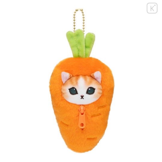 Japan Mofusand Mofumofu Marche Freshly Harvested Mascot Holder - Cat / Carrot - 1