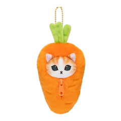 Japan Mofusand Mofumofu Marche Freshly Harvested Mascot Holder - Cat / Carrot
