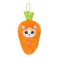 Japan Mofusand Mofumofu Marche Freshly Harvested Mascot Holder - Cat / Carrot - 1