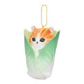 Japan Mofusand Mofumofu Marche Freshly Harvested Mascot Holder - Vegetable Cat / Chinese Cabbage - 8