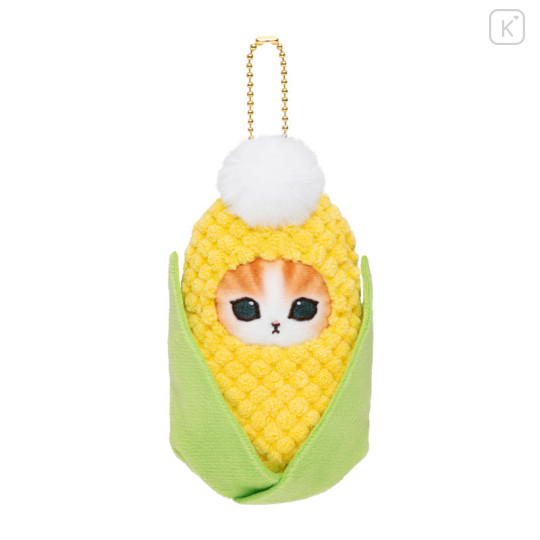 Japan Mofusand Mofumofu Marche Freshly Harvested Mascot Holder - Vegetable Cat / Corn - 1