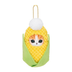 Japan Mofusand Mofumofu Marche Freshly Harvested Mascot Holder - Vegetable Cat / Corn