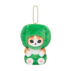 Japan Mofusand Mofumofu Marche Freshly Harvested Mascot Holder - Cat / Green Pepper