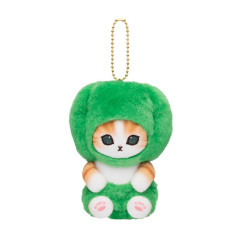 Japan Mofusand Mofumofu Marche Freshly Harvested Mascot Holder - Vegetable Cat / Green Bell Pepper Nyan