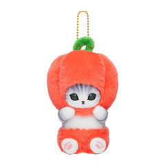 Japan Mofusand Mofumofu Marche Freshly Harvested Mascot Holder - Cat / Paprika Red