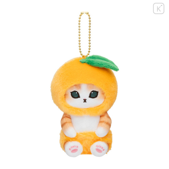 Japan Mofusand Mofumofu Marche Freshly Harvested Mascot Holder - Fruit Cat / Orange - 1