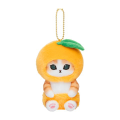 Japan Mofusand Mofumofu Marche Freshly Harvested Mascot Holder - Fruit Cat / Orange