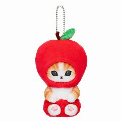 Japan Mofusand Mofumofu Marche Freshly Harvested Mascot Holder - Cat / Apple