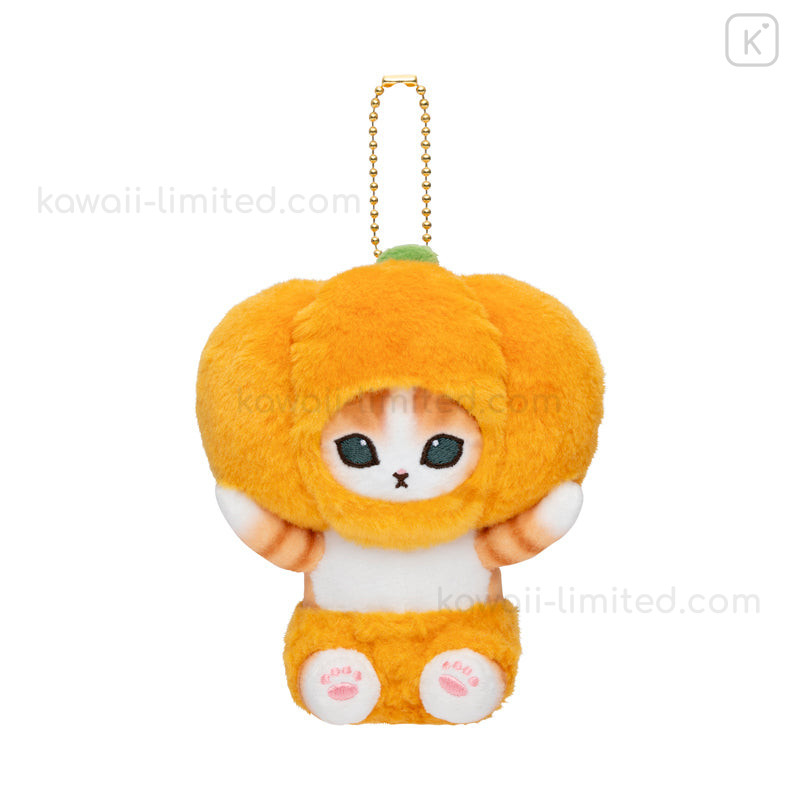 Japan Mofusand Mofumofu Marche Freshly Harvested Mascot Holder - Cat /  Pumpkin