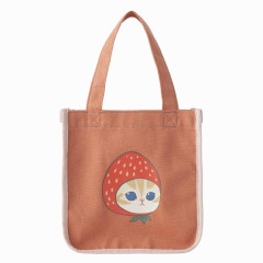 Japan Mofusand Mofumofu Marche Lunch Tote - Fruit Cat / Strawberry