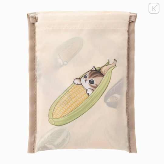 Japan Mofusand Mofumofu Marche Pocketable Eco Bag - Vegetable Cat - 4