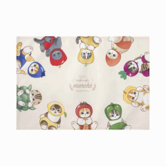 Japan Mofusand Mofumofu Marche Placemat - Vegetable Fruit Cat / Collection