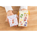 Japan Mofusand Mofumofu Marche 2 Size Drawstring Purse Set - Vegetable Fruit Cat - 2