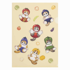 Japan Mofusand Mofumofu Marche A4 Clear File - Vegetable Cat / Collection