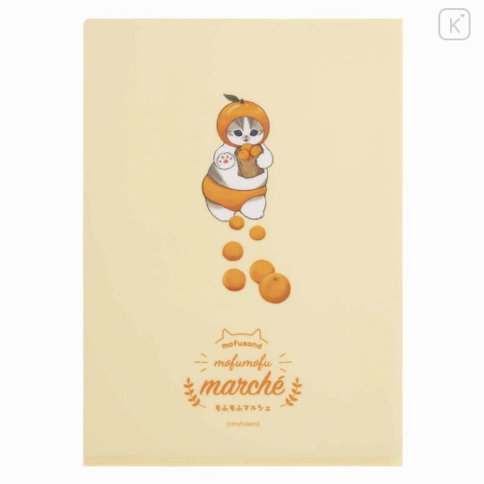 Japan Mofusand Mofumofu Marche A4 Clear File - Cat / Collection - 4